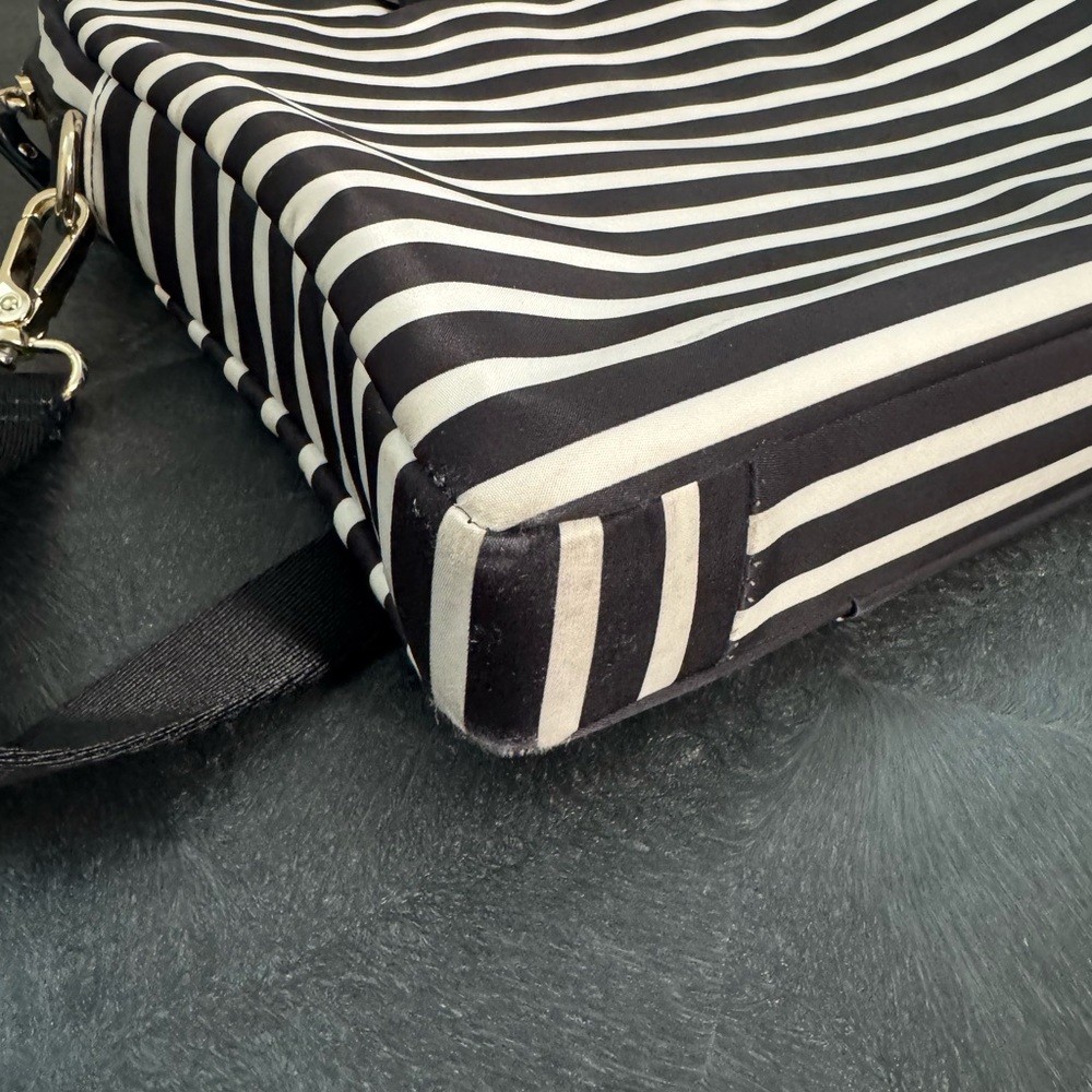 Kate Spade Classic Nylon Stripe Laptop Commuter Bag - Picture 6 of 12